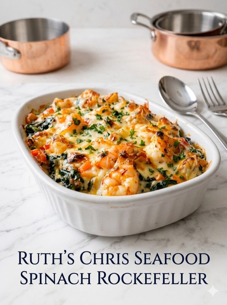Ruth’s Chris–Style Seafood Spinach Rockefeller